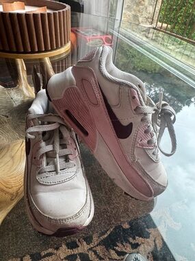 Nike Light Pink and Burgundy Air Max Style Sneakers